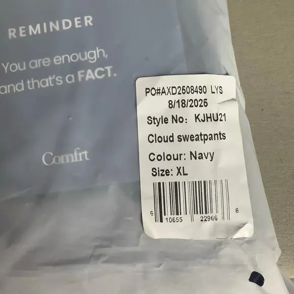 Comfrt Cloud Sweatpants, Navy Blue, XL - Picture 5 of 5